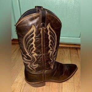 Abilene Boot Co Women 10 Western Distressed Leather Boots Drilex AirRide Comfort